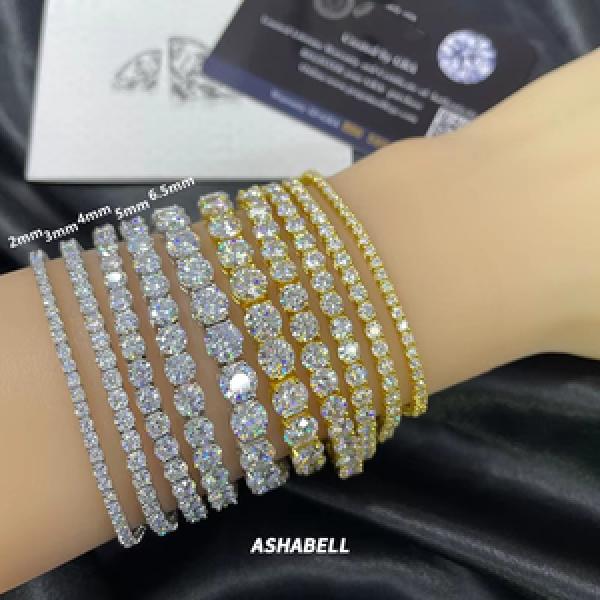 Moissanite Bracelet & Bangle