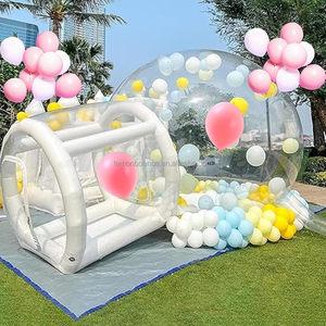 Inflatable bubble tent
